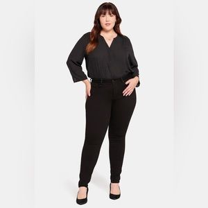NYDJ 'Ami Skinny' LiftxTuck Denim Cotton Jeans, Black, sz. Women's 16, NWT
